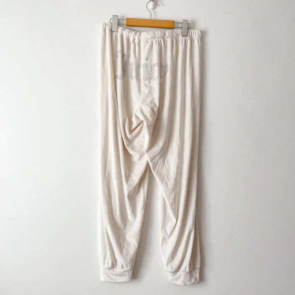 Juicy  Couture Velvet Fleece Long Sleeve Shirt and Joggers Lounge Set Size Large - Picture 5 of 7